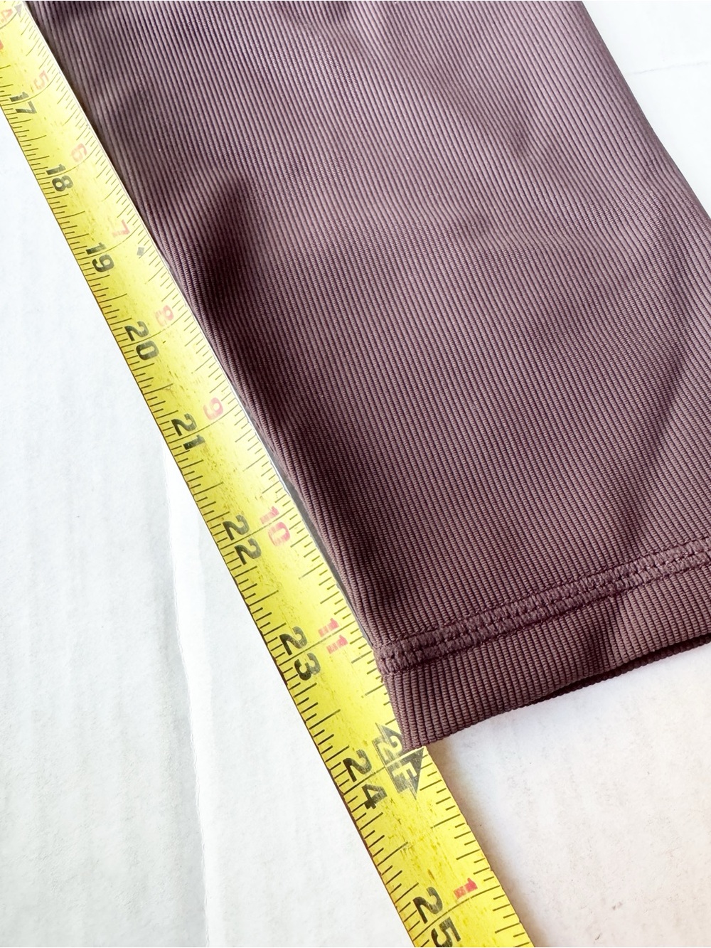 Wilo The Label New High-Rise Ribbed 7/8 Leggings in Chocolate NWT - Picture 13 of 13